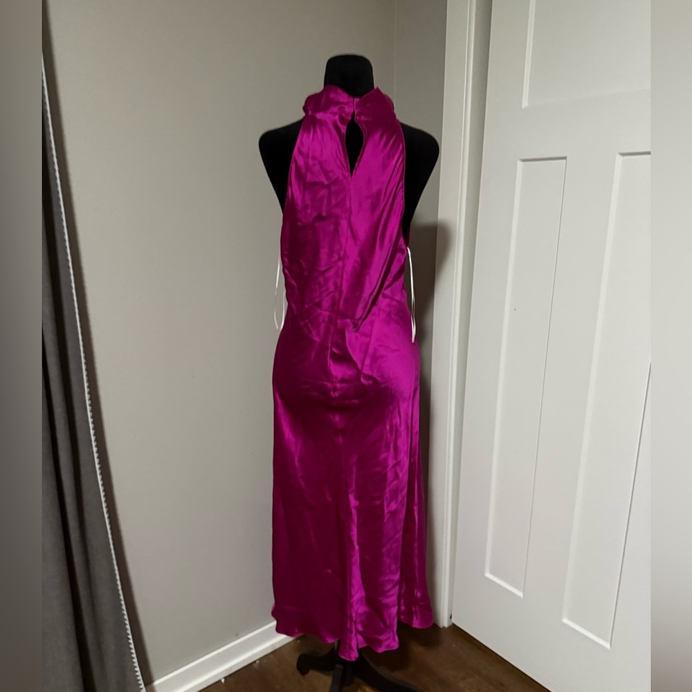 Amanda Uprichard Stanford Silk Midi Dress XS - Picture 4 of 6
